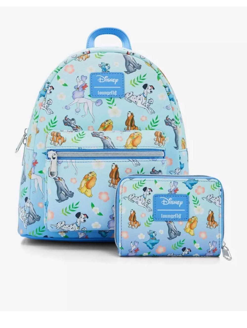 Loungefly Disney Dogs Floral Mini Backpack - Picture 6 of 6